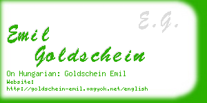 emil goldschein business card